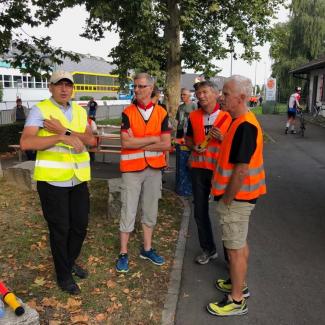 kurze Pause vor dem Rennen